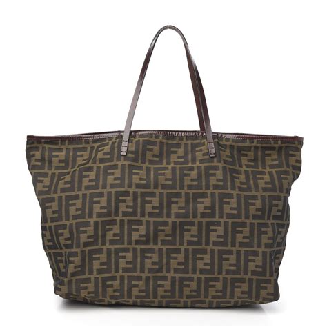 fendi roll tote tobacco|fendi large tote bag.